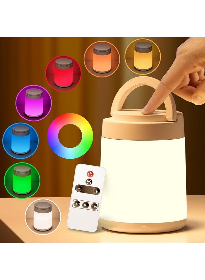 One Fire Baby Night Light,10 Colors+8 Dimmable Night Light For Kids Night Light, Remote+Timer+Touch Night Light For Baby Nursery Lamp, Portable+Rechargeable Night Light For Kids Toddler Night Light Lamp[Gifts] - Image 1