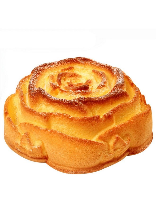FantasyDay 9.3" Big Rose Flower Birthday Cake Mold Silicone Cake Baking Pan/Silicone Mold for Birthday Tray-Wedding Festival Parties Cake, Loaf, Muffin, Brownie, Cheesecake, Tart, Pie, Flan, Bread #5 - Image 5
