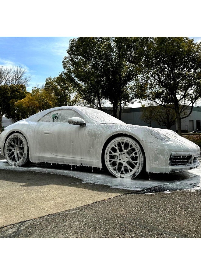 NORA 2L Green Car Wash Shampoo Wax (N-206) - pH Balanced, Thick Foaming, Colour Safe Formula for Deep Cleaning & Glossy, Just-Waxed Shine. Protects Car Paint & Boosts Wax Protection in One Step. - Image 5