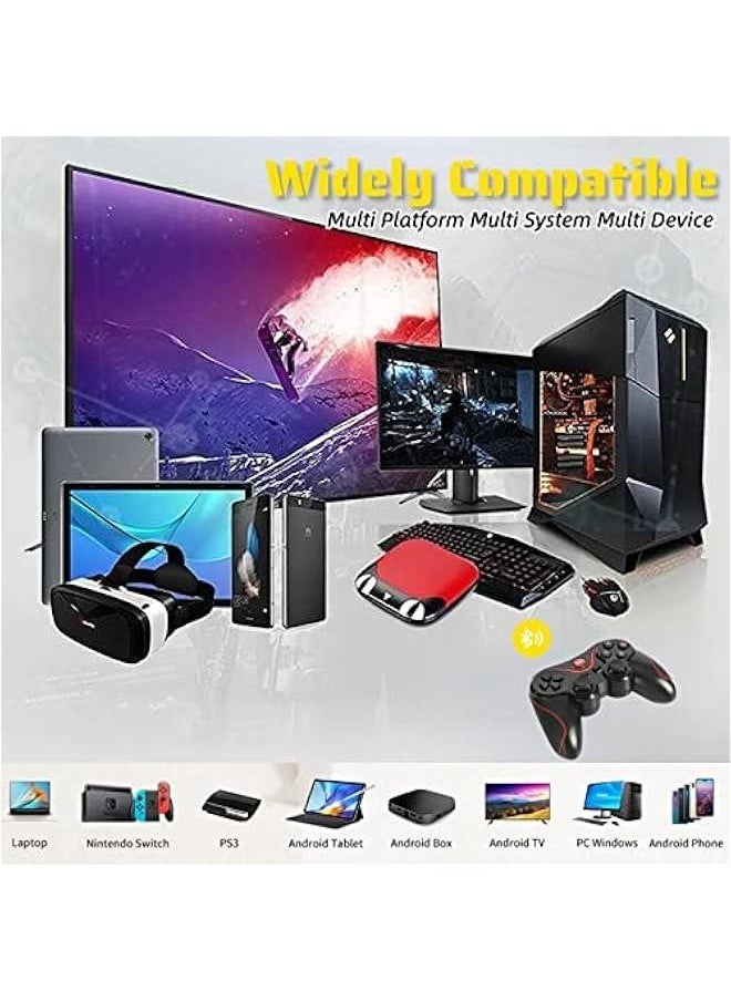 Generic X3 Gaming Controller for Android for iOS Mobile Phone TV Computer CP VR, Dual Vibration Wired BT Game Remote Gamepad Joystick with Built in 400mAh Rechargeable Battery  - Image 4