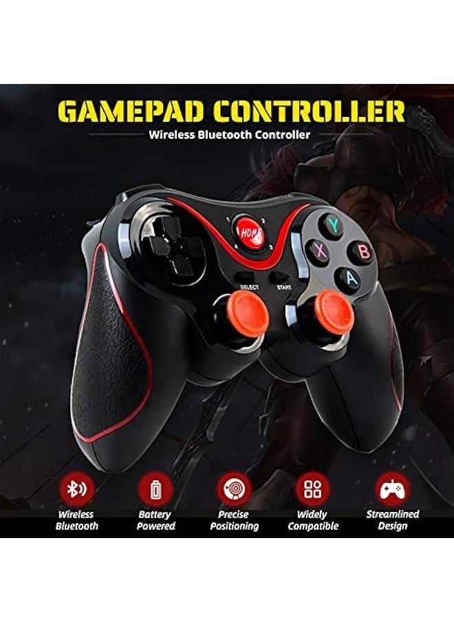 Generic X3 Gaming Controller for Android for iOS Mobile Phone TV Computer CP VR, Dual Vibration Wired BT Game Remote Gamepad Joystick with Built in 400mAh Rechargeable Battery  - Image 2