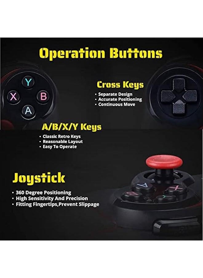 Generic X3 Gaming Controller for Android for iOS Mobile Phone TV Computer CP VR, Dual Vibration Wired BT Game Remote Gamepad Joystick with Built in 400mAh Rechargeable Battery  - Image 5
