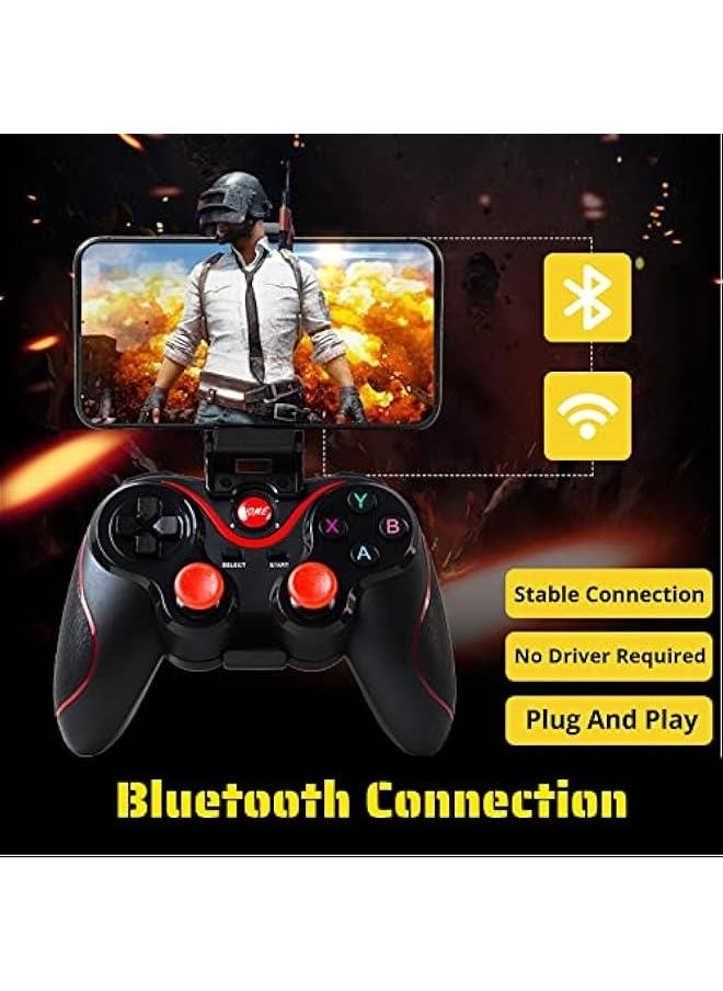 Generic X3 Gaming Controller for Android for iOS Mobile Phone TV Computer CP VR, Dual Vibration Wired BT Game Remote Gamepad Joystick with Built in 400mAh Rechargeable Battery  - Image 3