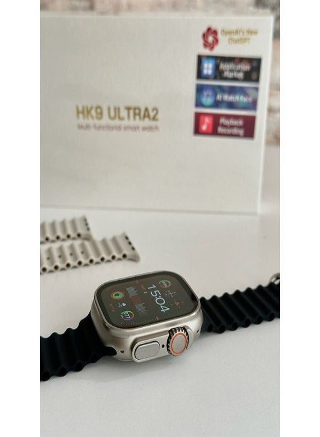 Wearfit Pro HK9 ULTRA 2 Series 9 Wearfit Pro (2024) SmartWatch 2.12 Inch SUPER AMOLED Display 480X320 Open AI Chat GPT GPS NFC Bluetooth V5 Call Wireless Charger - Image 3