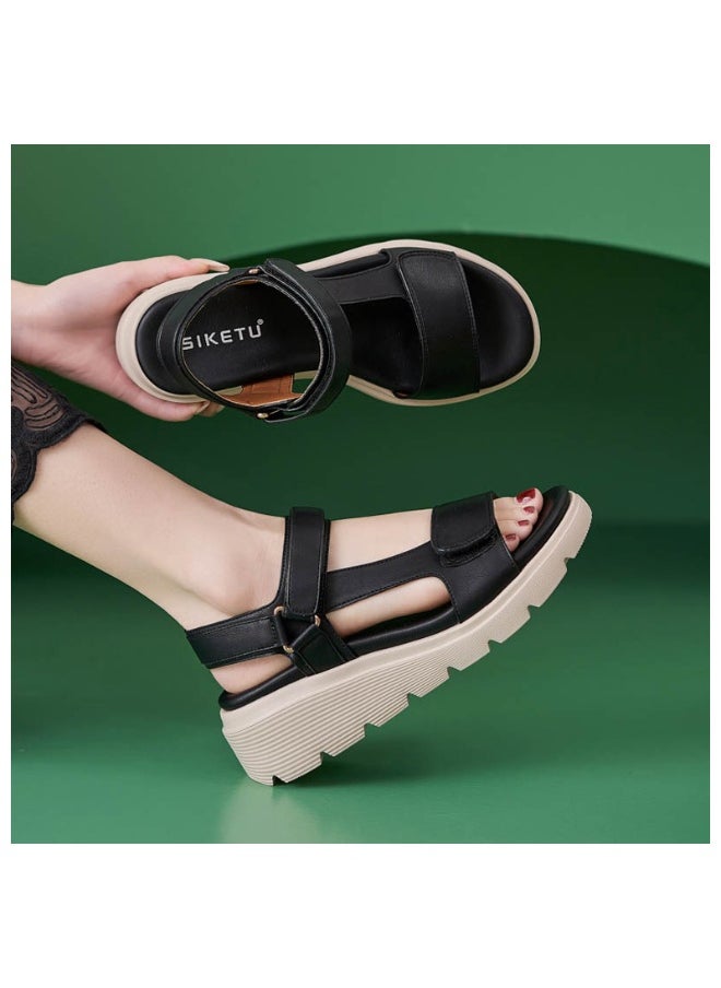 SIKETU Women's Summer Sandals Outdoor Fashion Comfortable Soft Elegant Strappy Beach Sandal Ladies Shoes  - Image 2