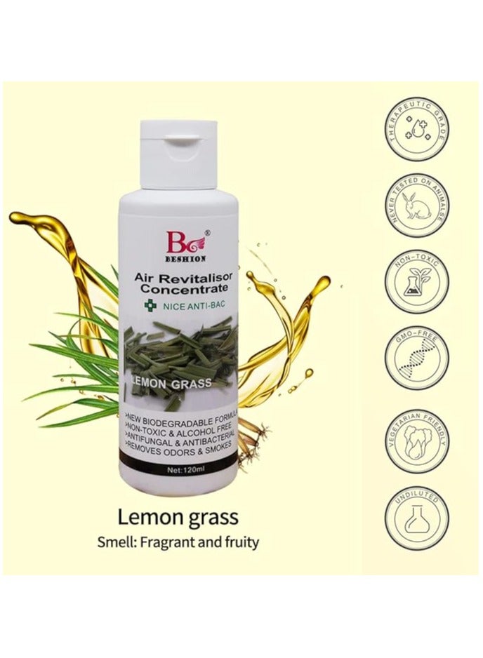 Lemon Grass 120ML - Beshion Air Revitalisor Concentrate Water-Soluble Drops For Humidifier - Image 4
