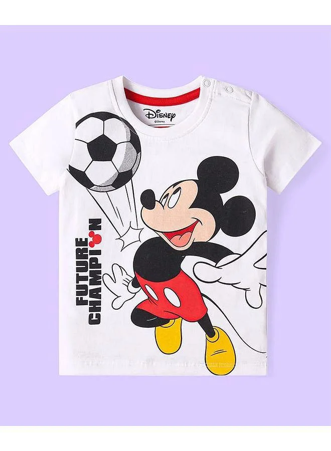 Babyhug Disney Babyhug Disney T-Shirts with Mickey Mouse Graphic (Pack of 3) - Multicolor