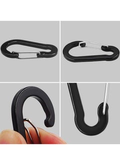 Oasisgalore 6 pcs Stretchy Coiled Lanyards for Keys Kayak Fishing Equipment Pliers Tools, Black  - Image 5