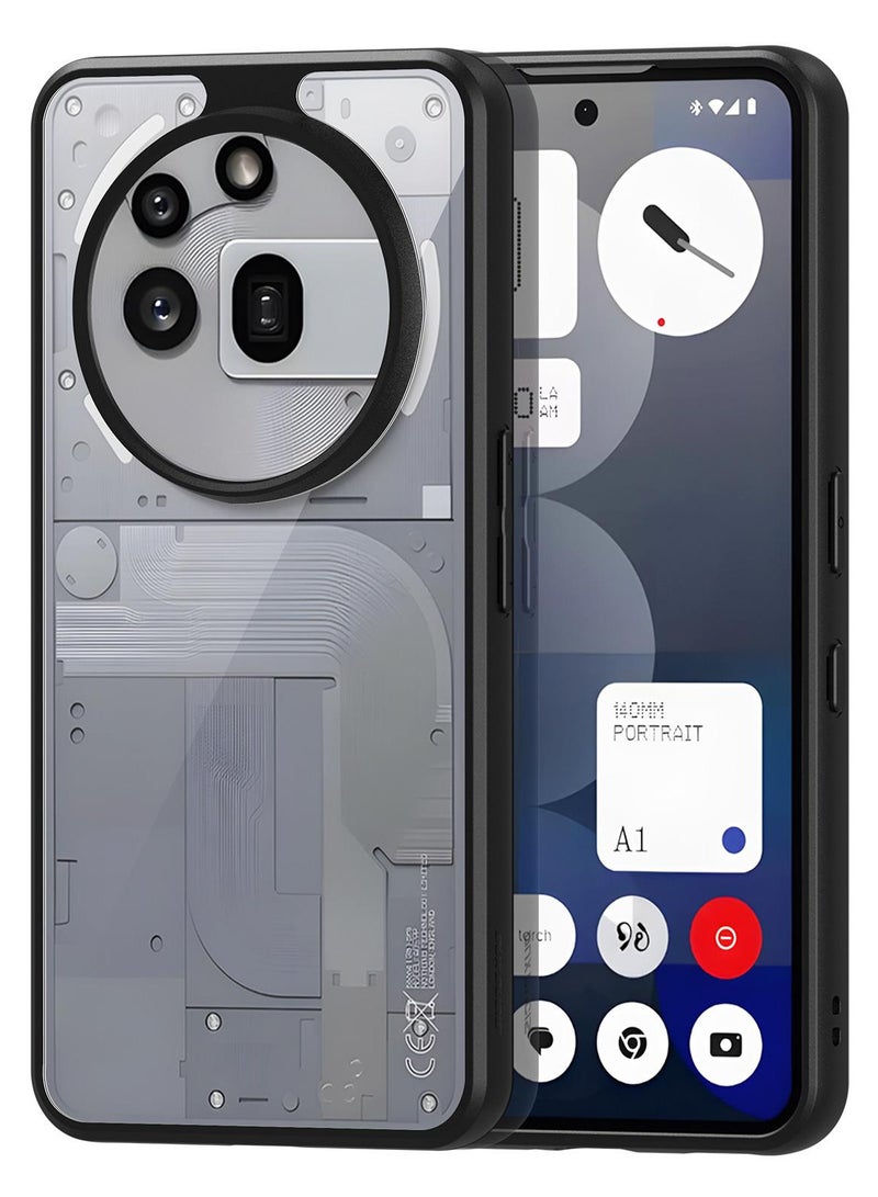 DUX DUCIS Aimo Cover for the Nothing Phone 3a Pro mobile phone slim transparent matte cover made of TPU polycarbonate, polypropylene, silicone - black - Image 1