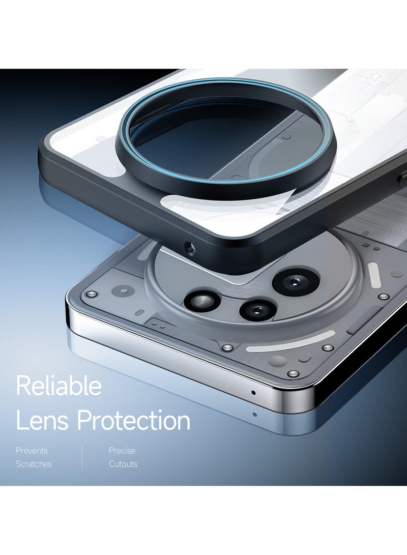 DUX DUCIS Aimo Cover for the Nothing Phone 3a Pro mobile phone slim transparent matte cover made of TPU polycarbonate, polypropylene, silicone - black - Image 4