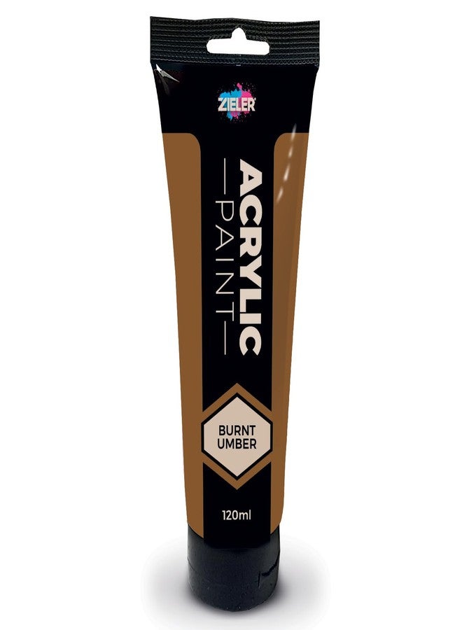 Zieler 120ml Acrylic Paints (Burnt Umber) - Image 1