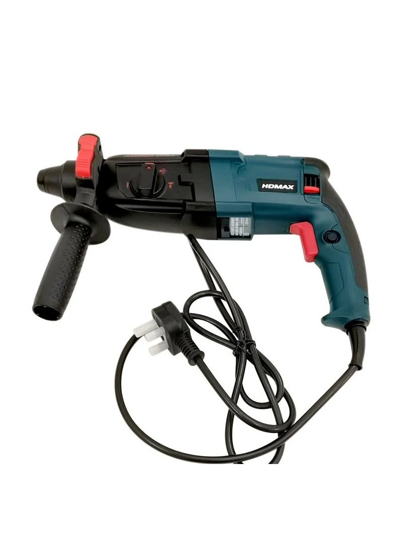 HDMAX Hdmax 800W Rotary Hammer Drill With 5 Pcs Drill and Chisels 28mm - 2603  - Image 3