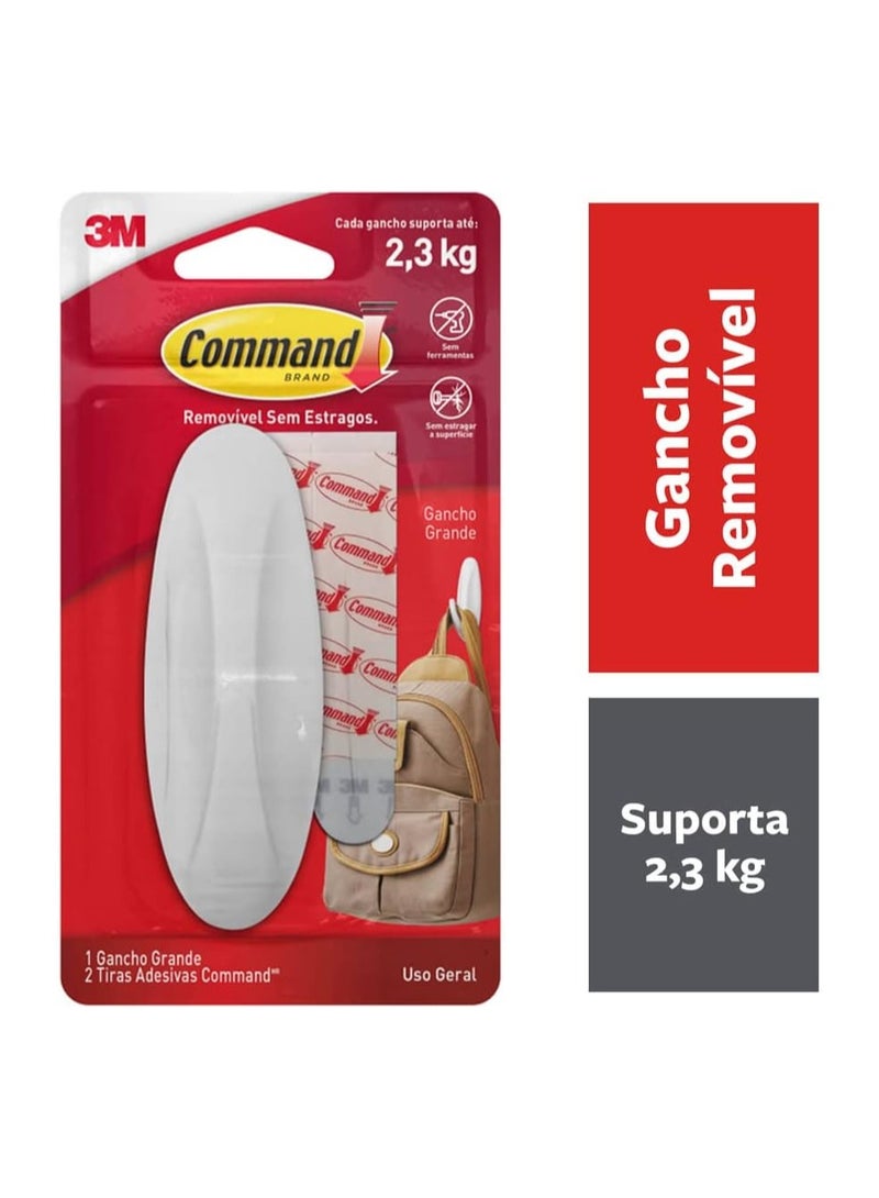 Command 3/4 In Opening, 5 Lb, 1-Designer Hook White L - Image 2