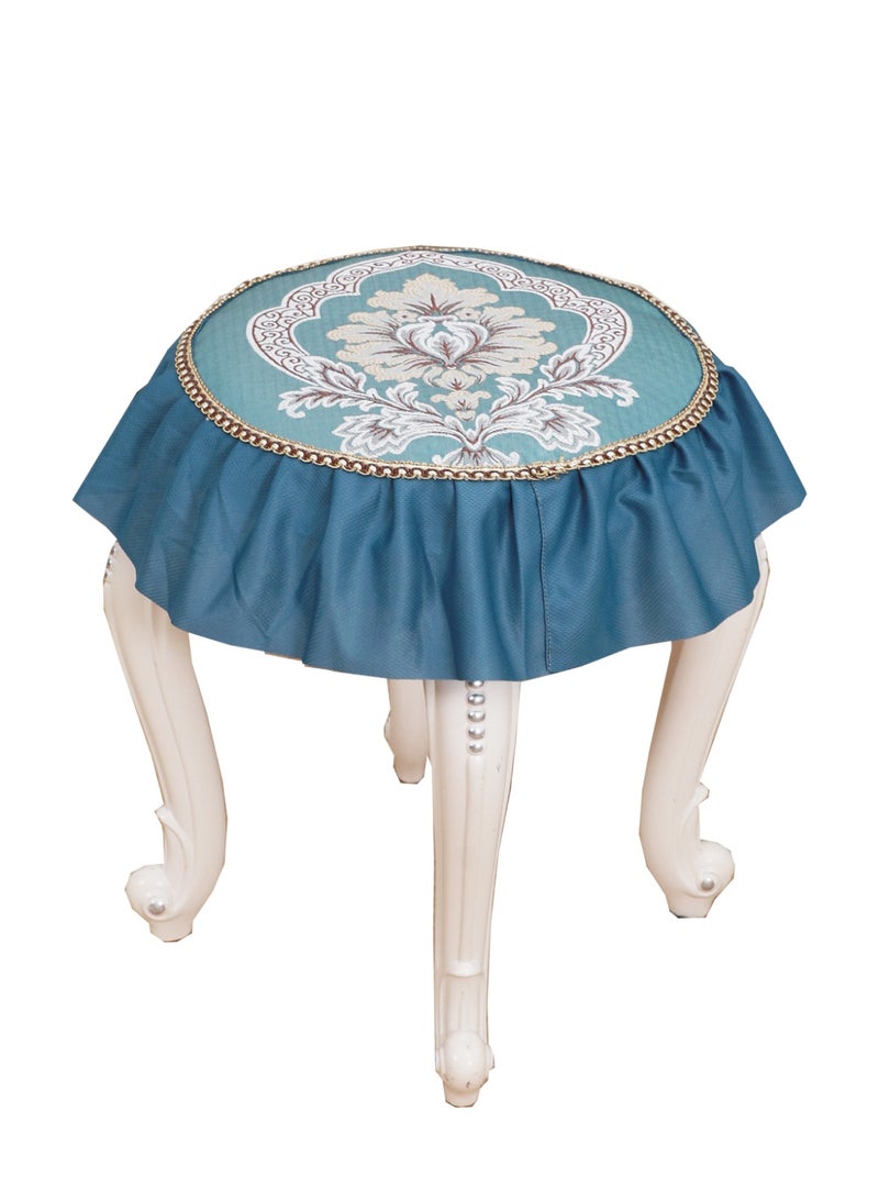 Round Dining Chair Pad Seat Cushion for Dressing Stool Kitchen Chair Non-Slip Washable Imitated Silk Jacquard Stool Pads for Bedroom Living Room Office, Diameter 30 cm - Image 1
