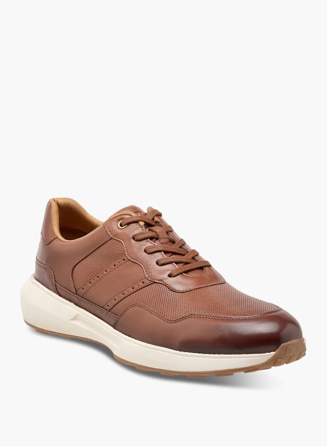 Le Confort Men's Leather Panelled Lace-Up Sneakers  - Image 2