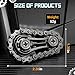 LNCOJOLM Cool Sprockets Fidget Bike Chain Hand Roller for Anxiety Relief Assemble Fidget Spinner Ring Toy for Gift Metal Fingertip Spinning Sensory Toy for Adult Kid 48 812 - Image 4