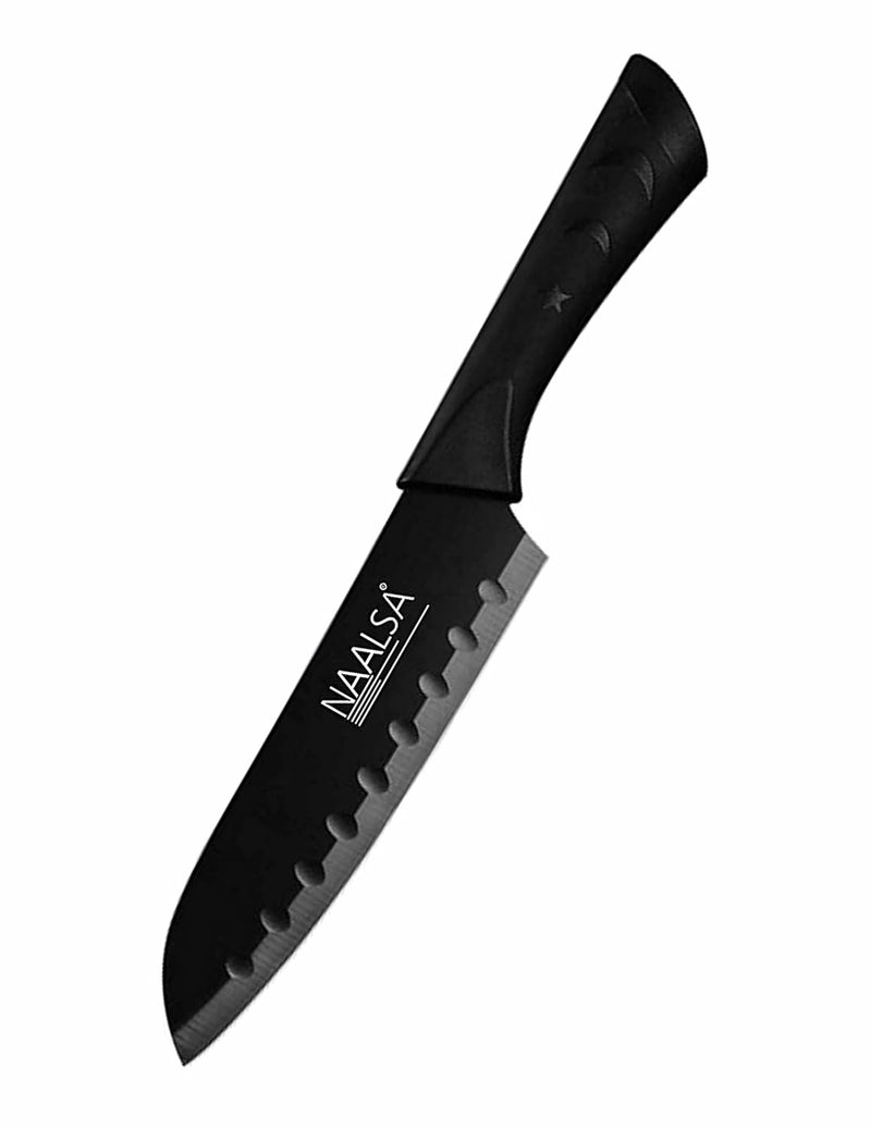 NAALSA Riya 1Pc Santoku Knife Stainless Steel High Carbon Professional Kitchen Knives with Non Stick Coating Santoku Knife 7 - Image 1