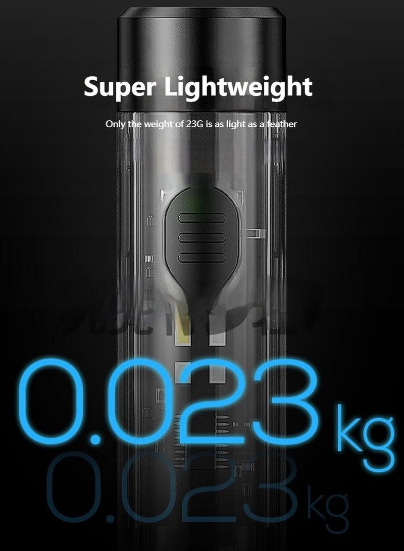 E-SMARTER Led Flashlight Keychain, Rugged Mini Rechargeable Pocket Flashlight, 2000 Lumens Keychain Toy for Kids, Led Keychain Torch Camping Lantern for Outdoors Illumination, Hiking, Emergency - Image 5