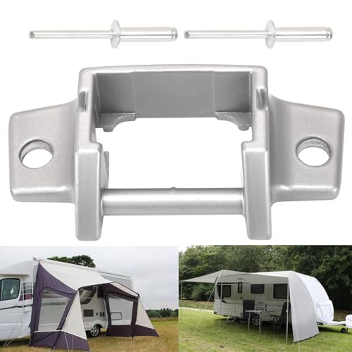 Braveboy RV Awning Mounting Brackets Replacement for DoMetic 3310811009M Diecast Foot SVC Kit 4453000044 3108708 RHA620 Awning Bottom Brackets Suit for Dometic AE Series 8300 8500 8700 9000 Awnings - Image 1