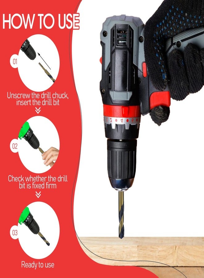 جريفوسيا مثقاب Grevosea مقاس 5/8 بوصة، مثقاب ذو ساق مخفض، مثقاب معدني، مثقاب كوبالت للصلب المقسى، سبائك معدنية، وهندسة البناء، مشاريع نجارة افعلها بنفسك - Image 4
