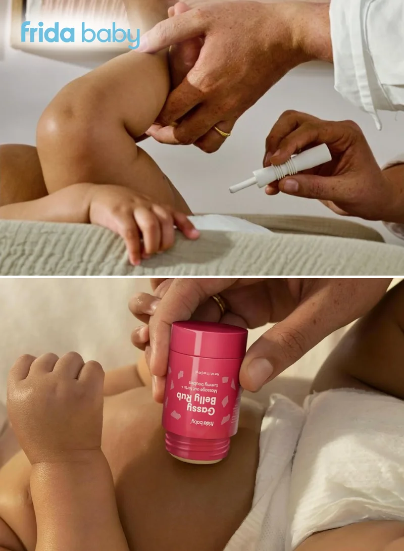 فريدا بيبي Windi Gaspasser (10 Tubes) | Gas Relief Essentials | Instant Colic & Tummy Comfort Kit | Gassy Belly Rub | Baby Tummy Relief | Natural & Doctor-Invented