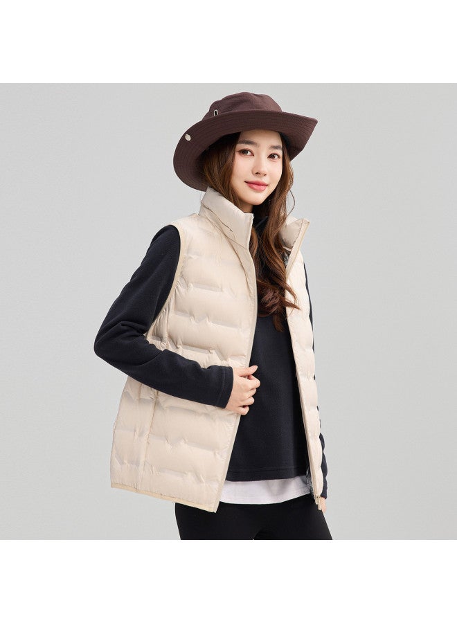YaYa Autumn Winter Lightweight Comfortable Versatile Simple Hooded Outdoor Down Vest - Image 5