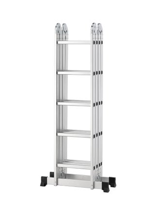Multi-Purpose Foldable Ladder - 5.7m - Adjustable and Lightweight Step Ladder with A-Frame, Extension and Scaffold Configurations, Non-Slip Feet, and Joint Locks - for Indoor and Outdoor Use - pzsku/Z0B1E6210ACA37DC4E769Z/45/1745907241/8513dc97-6a68-44b9-8285-ac02a55eb29f