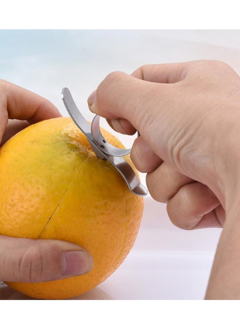 Generic - 1Pc Orange Peelers Easy Open Orange Peeler Stainless Steel Lemon Parer Citrus Fruit Skin Remover Slicer Peeling Kitchen Gadgets - Image 1