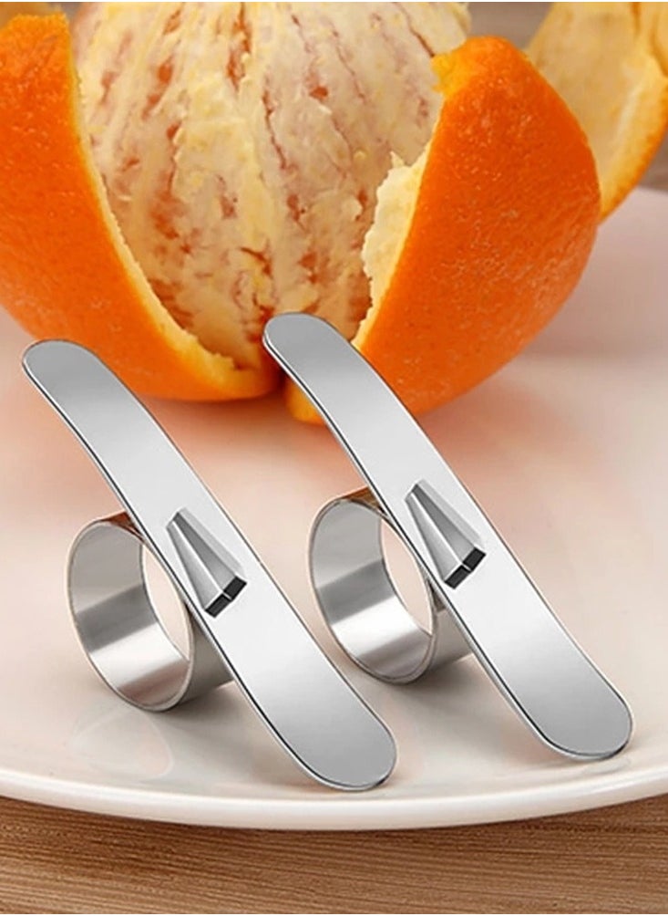 Generic - 1Pc Orange Peelers Easy Open Orange Peeler Stainless Steel Lemon Parer Citrus Fruit Skin Remover Slicer Peeling Kitchen Gadgets - Image 1