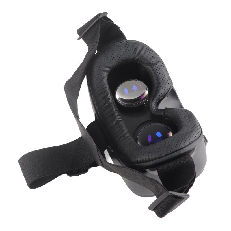 3D VR Headset Adjustable Pupil Distance Independent Lens Adjustment - Removable Eye Patch Compatible Virtual Reality Glasses for Myopia Mobile Phone Gaming - Image 1