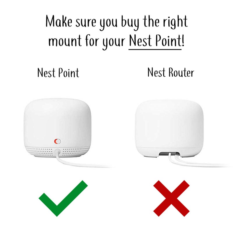 Mount Genie Nest WiFi Point Genie: The Simplest Lowest Profile Outlet Holder Mount for Google Nest WiFi Point | Reinforced Support | Great Sound | Open Access | No Messy Screws! (2-Pack) - Image 2