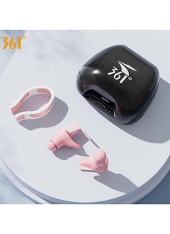 361 Degrees 3-Piece Set Of Swimming Silicone Nose Clip Earplugs for Children Soft Anti Choking Water Professional Swimming Diving Security Pool Accessories With Storage Box  - Image 1