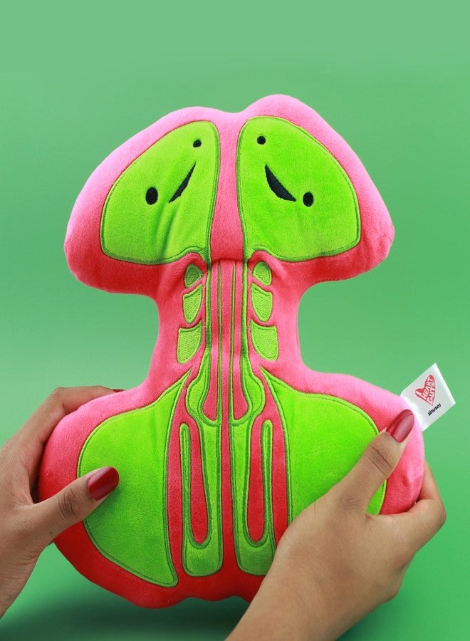 I Heart Guts Sinus Plush - Breathing Buddies - 11" Sinusitis Stuffed Toy Plushie, Gift for Surgery Recovery, Rhinitis, Allergies Humor, Pillow, Cute Stuffy Congested Pillow - Image 2