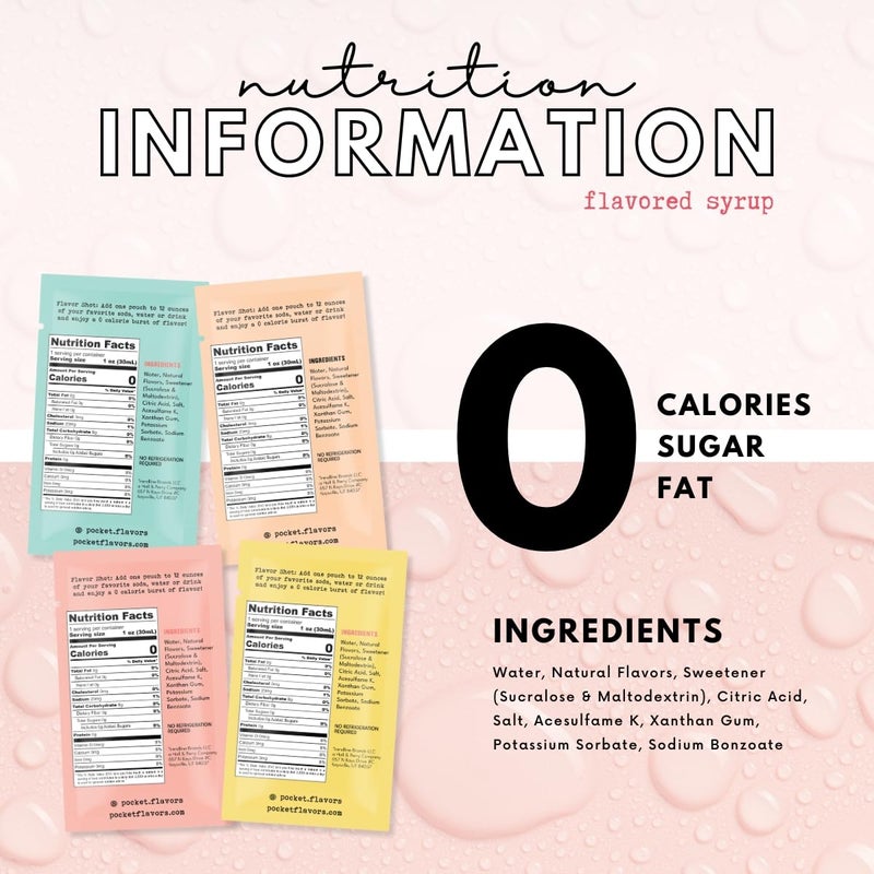 شراب بنكهة جيب صفر سعرات حرارية، مجموعة متنوعة (8) - Image 2