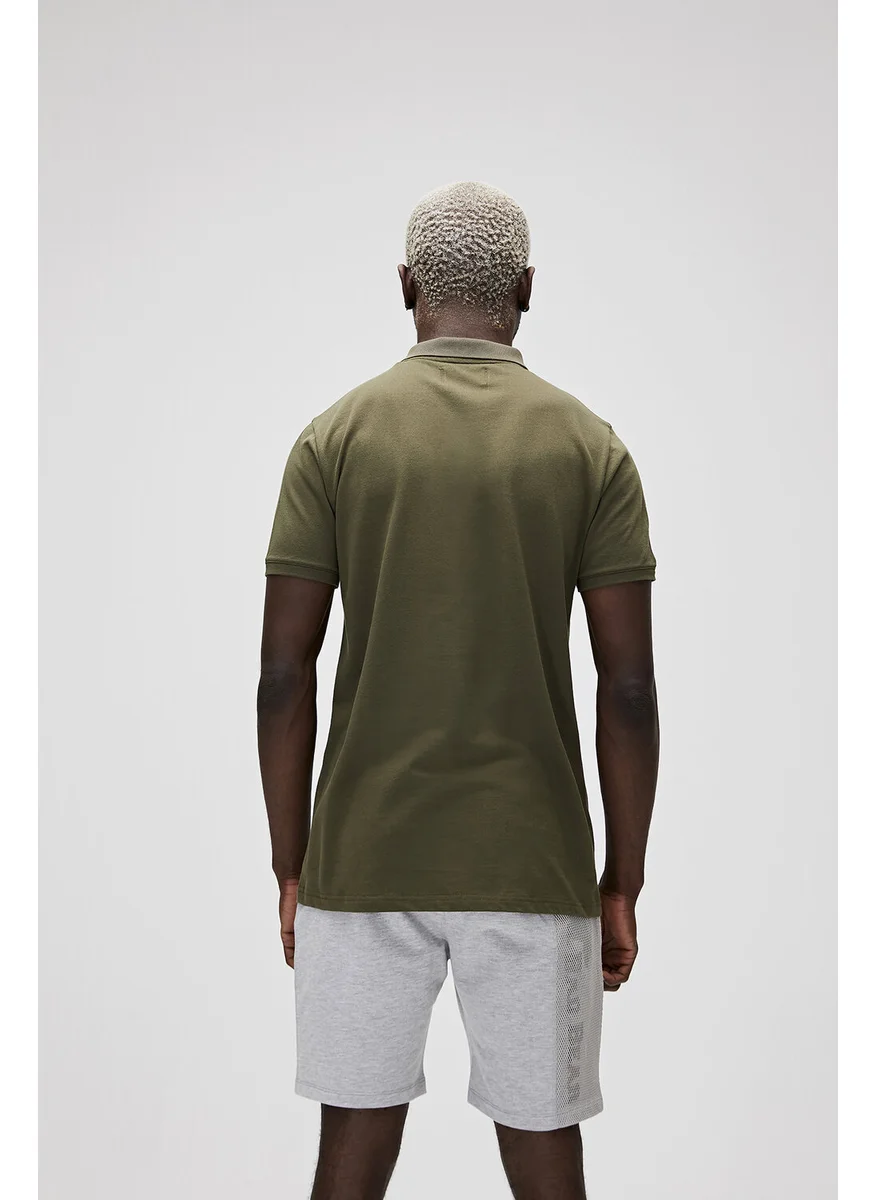 باد بير Men's Khaki Polo T-Shirt