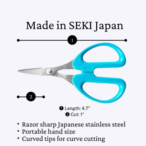 ALLEX\アレックス ALLEX Ostomy Scissors Curved Blunt Tips for Cutting Stoma Bag and Wafer, Made in JAPAN, Japanese Stainless Steel Blade - Image 2