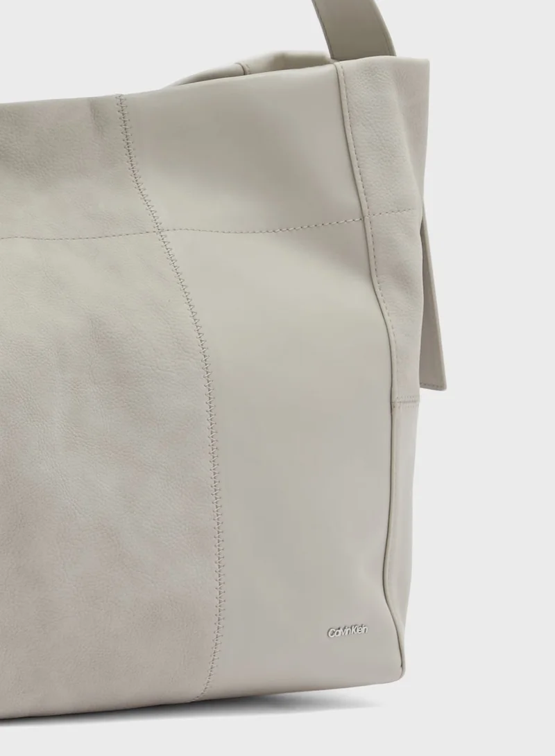 CALVIN KLEIN Texture Block Large Shopper