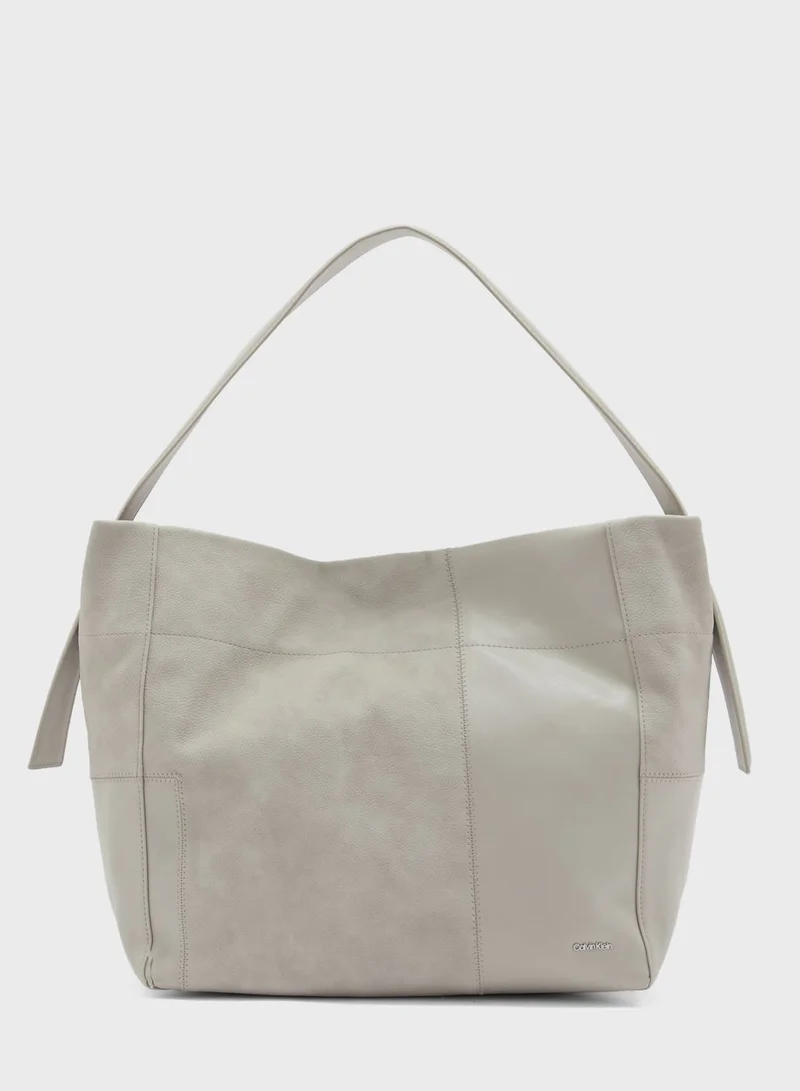 CALVIN KLEIN Texture Block Large Shopper