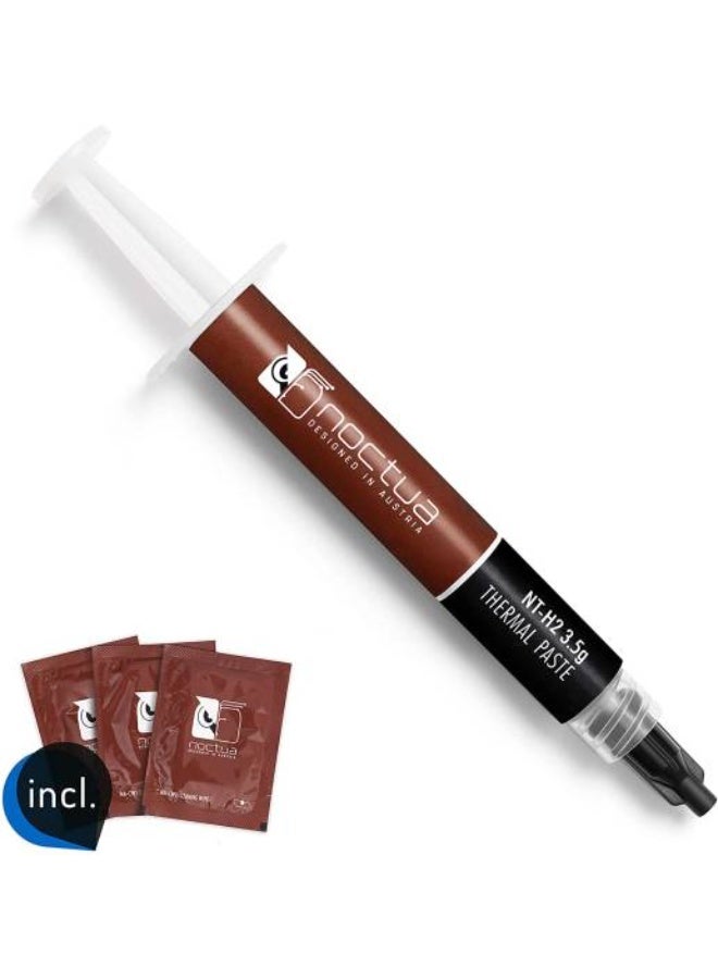 Noctua NT-H2 3.5g Second-Generation High-Performance Thermal Compound with 3x NA-CW1 Cleaning Wipes, Grey