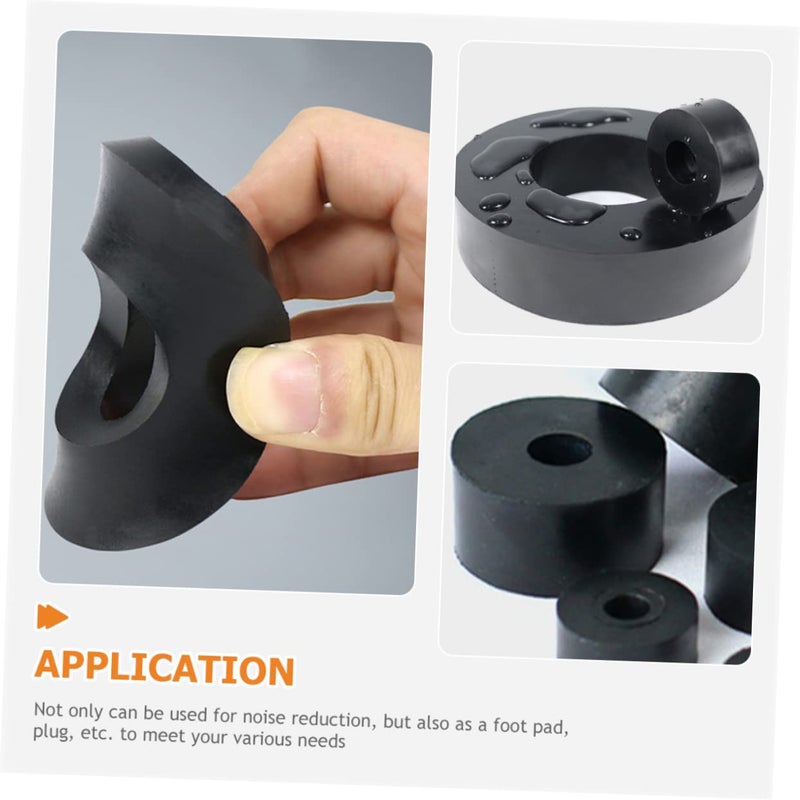 Heavy Duty Flat Rubber Grommets 16pcs Vibration Dampening Pads For Air Conditioner Noise Reduction - Image 4