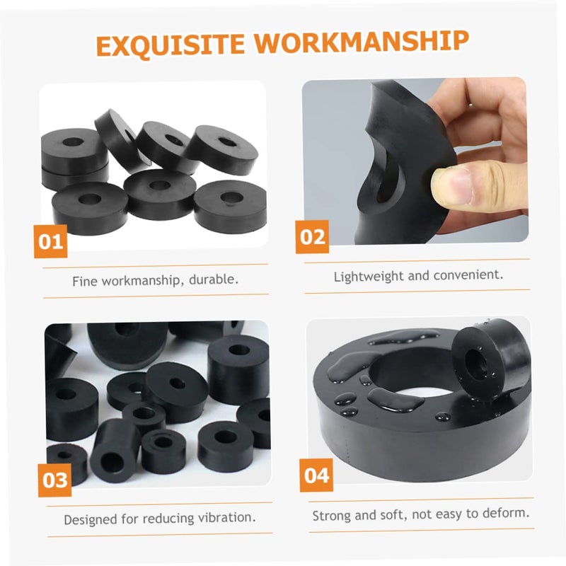 Heavy Duty Flat Rubber Grommets 16pcs Vibration Dampening Pads For Air Conditioner Noise Reduction - Image 5