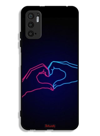 Xiaomi Redmi Note 10 5G Protective Case Cover Touching Hand Making Heart