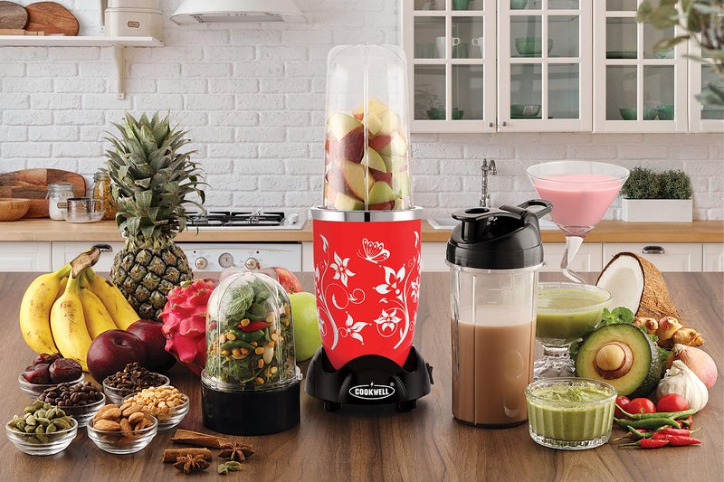 Cookwell Nutri Blender (5 Jar 3 Blade, Red) - Image 5