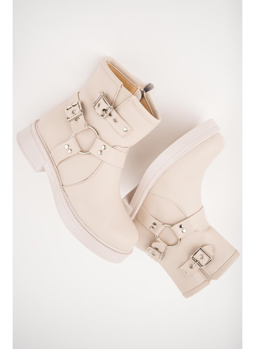 muggo Osho Guaranteed Zippered Women's Winter Boots with Belt Detail  - Image 2