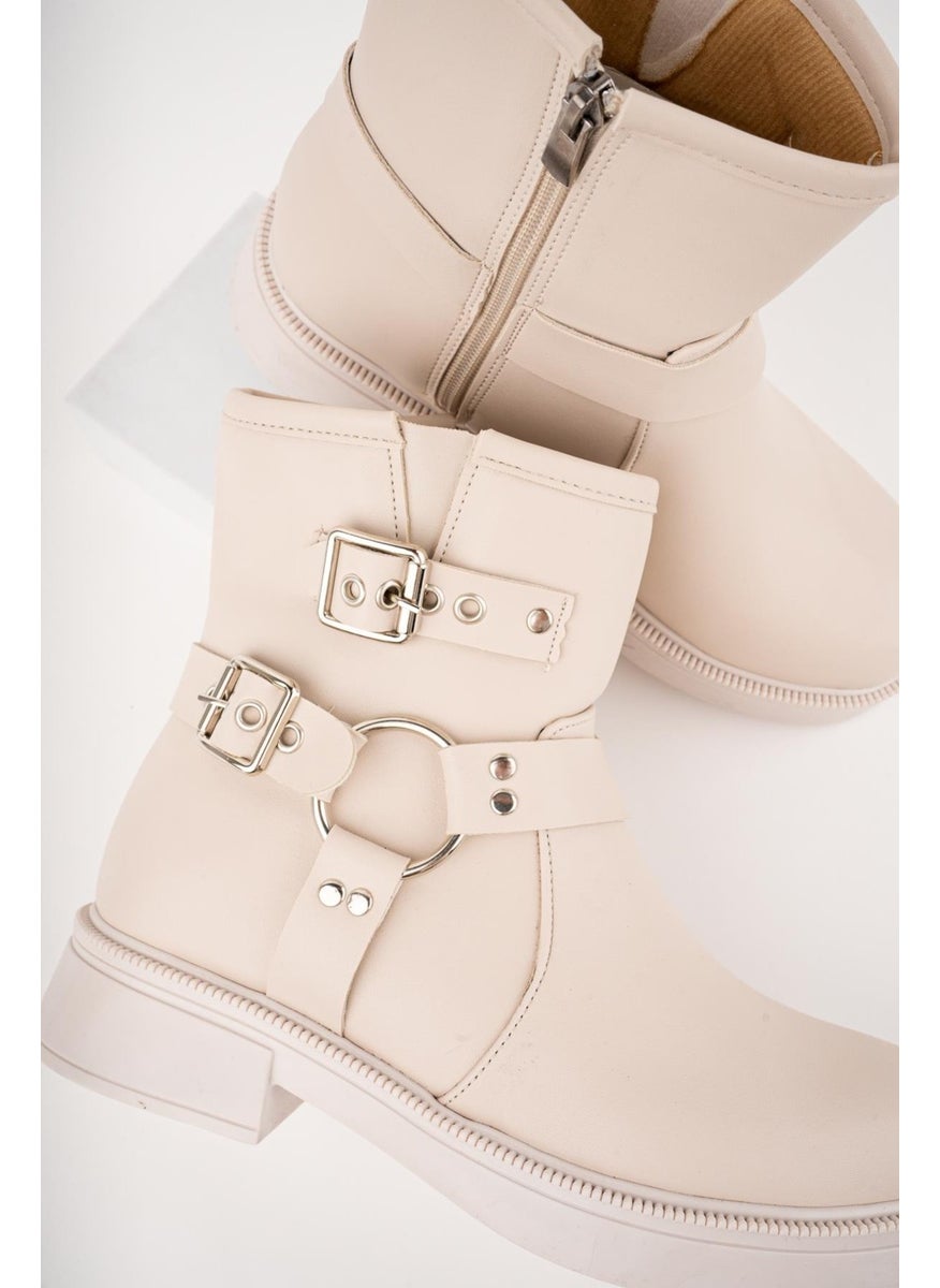 muggo Osho Guaranteed Zippered Women's Winter Boots with Belt Detail  - Image 3