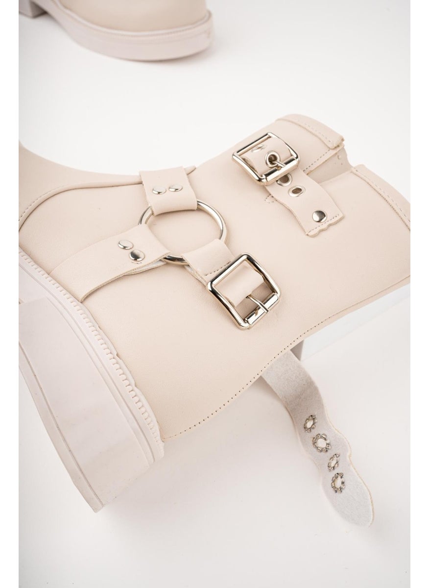 muggo Osho Guaranteed Zippered Women's Winter Boots with Belt Detail  - Image 4