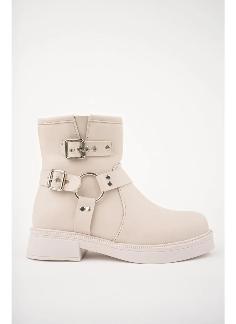 muggo Osho Guaranteed Zippered Women's Winter Boots with Belt Detail