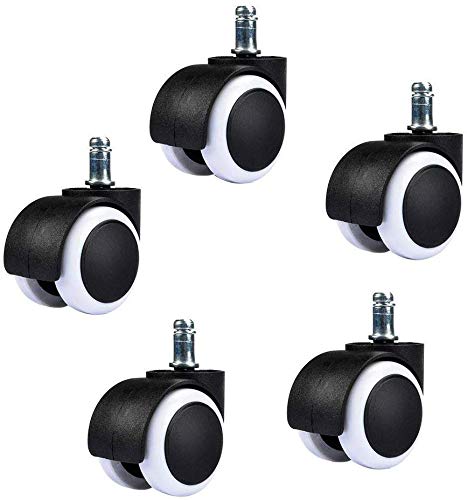 Breewell New Imported Castor Pin Type Revolving Chair Wheel Pack Off 5PCS - Image 3