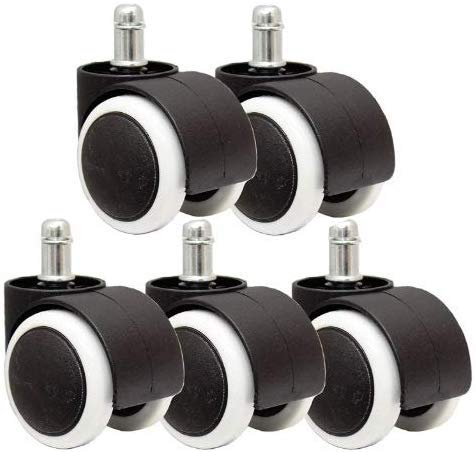 Breewell New Imported Castor Pin Type Revolving Chair Wheel Pack Off 5PCS - Image 2