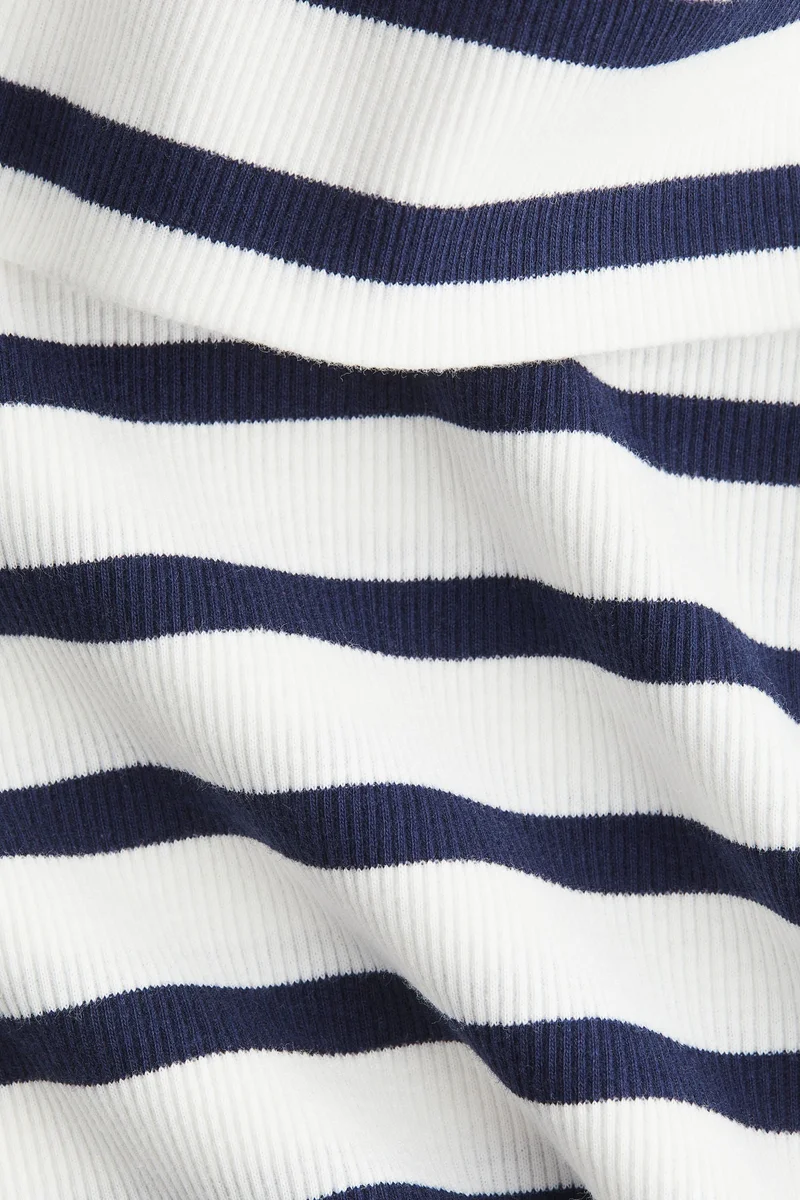 H&M Ribbed off-the-shoulder top